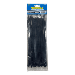 AMARRAS PLASTICAS NEGRAS 2.5X200MM (100UND)