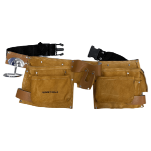COLETO CARPINTERO DOBLE PORTA HERRAMIENTAS CUERO