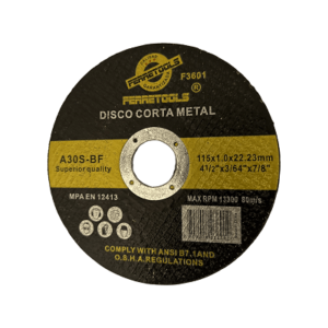 DISCO CORTE 4 1/2" x 1.0MM FERRETOOLS