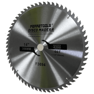 DISCO SIERRA INGLETEADORA 14" 356mm 60 DIENTES