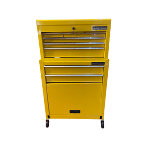 GABINETE METALICO CAJA PORTA HERRAMIENTAS 8 CAJONES AMARILLO