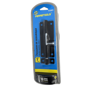 PICAPORTE SEGURIDAD NEGRO 5"