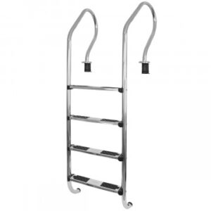 ESCALERA 4 PELDAÑOS ACERO INOXIDABLE VULCANO