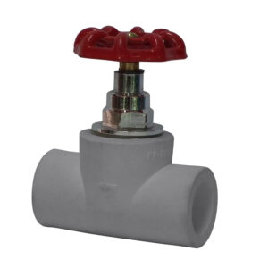 LLAVE DE PASO METÁLICA PPR 40 MM ROJA HOFFENS