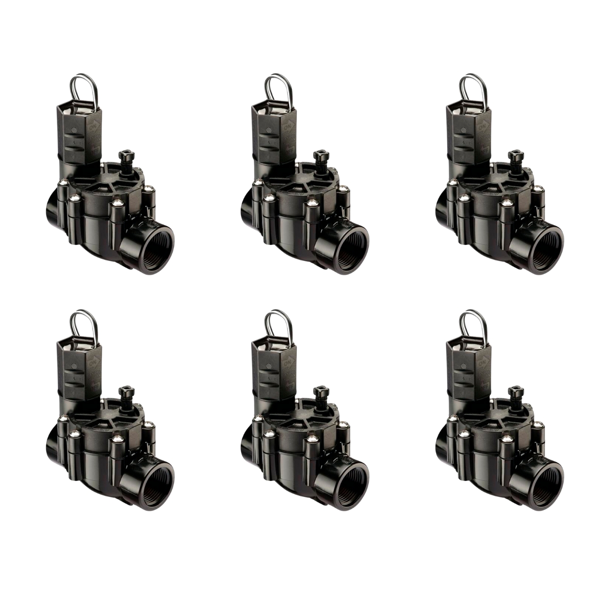 KIT RIEGO PROGRAMADOR 6 ESTACIONES INTERIOR RAIN BIRD RZX6 + 6 VALVULAS RAIN BIRD 100DV S/CF - Imagen 3