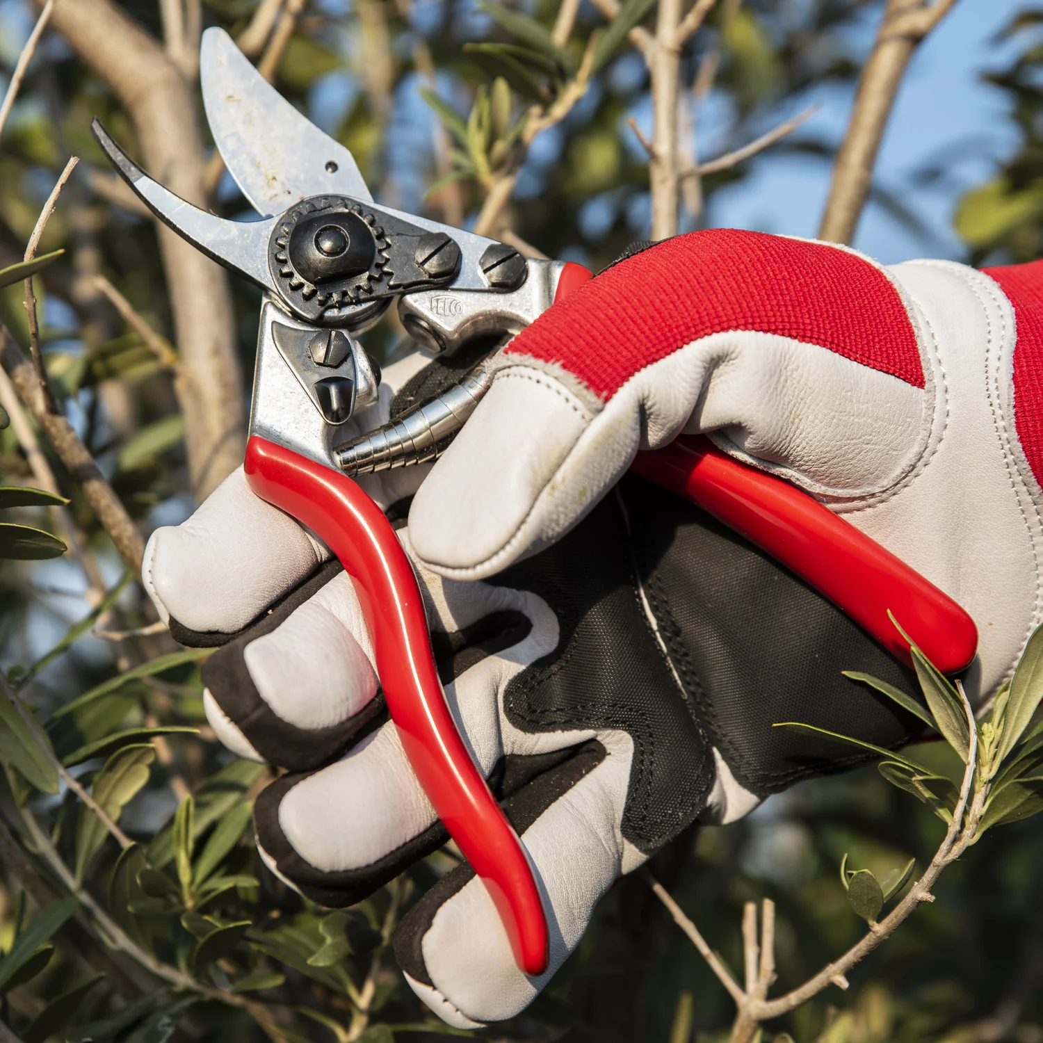 GUANTE PODA CUERO REFORZADOS DEDOS Y PALMA + SPANDEX TALLA XL - Imagen 9