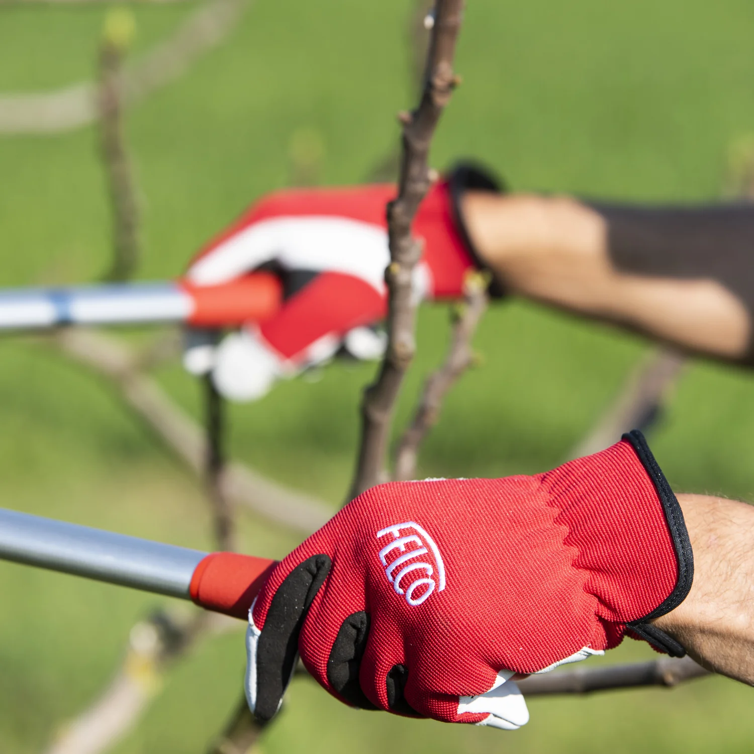 GUANTE PODA CUERO REFORZADOS DEDOS Y PALMA + SPANDEX TALLA L - Imagen 6