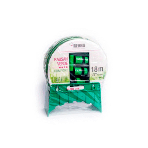 MANGUERA JARDIN REHAU RAUSAN 1/2″ 18 MTS + SET Y SOPORTE