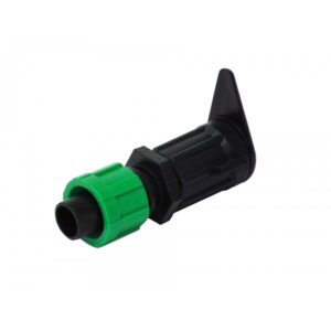 Conector Lay flat 17 x 16 mm. Verde HOFFENS