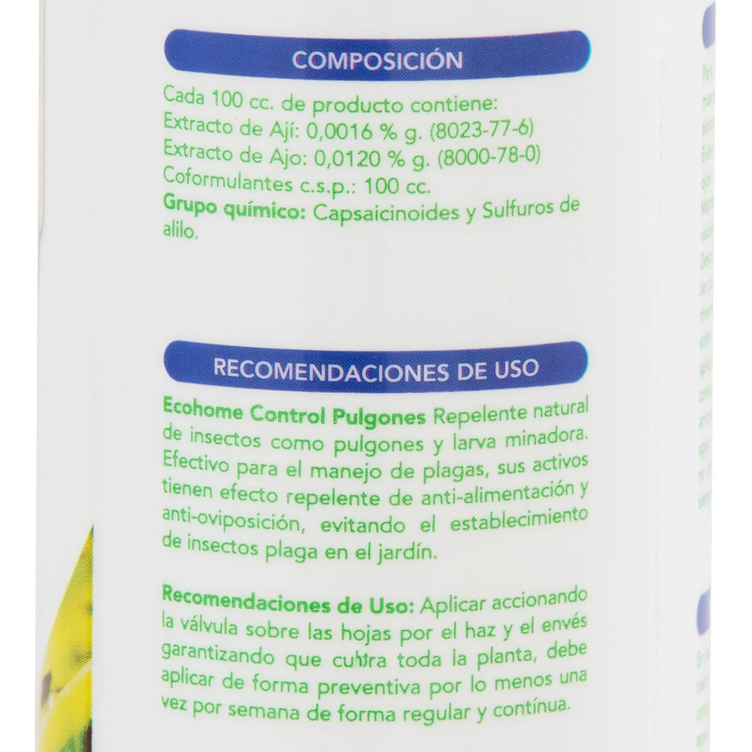INSECTICIDA JARDIN PULGONES ECOHOME (250 CC) - Imagen 3