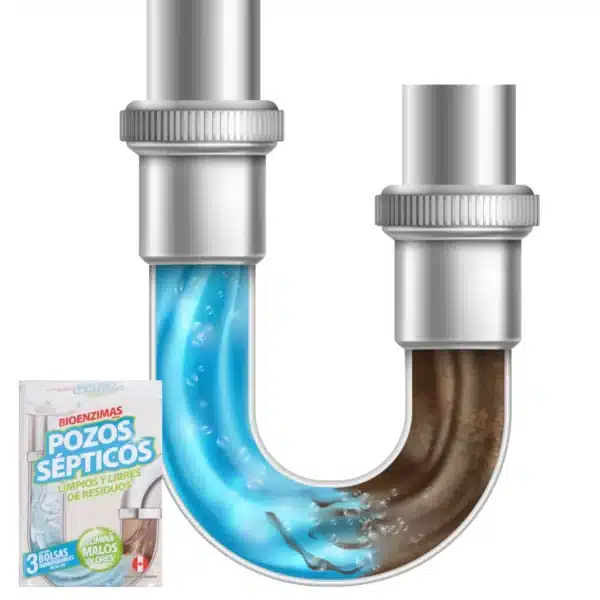 BIOENZIMAS POZOS SEPTICOS ECO ANASAC (3 BOLSITAS) - Imagen 3