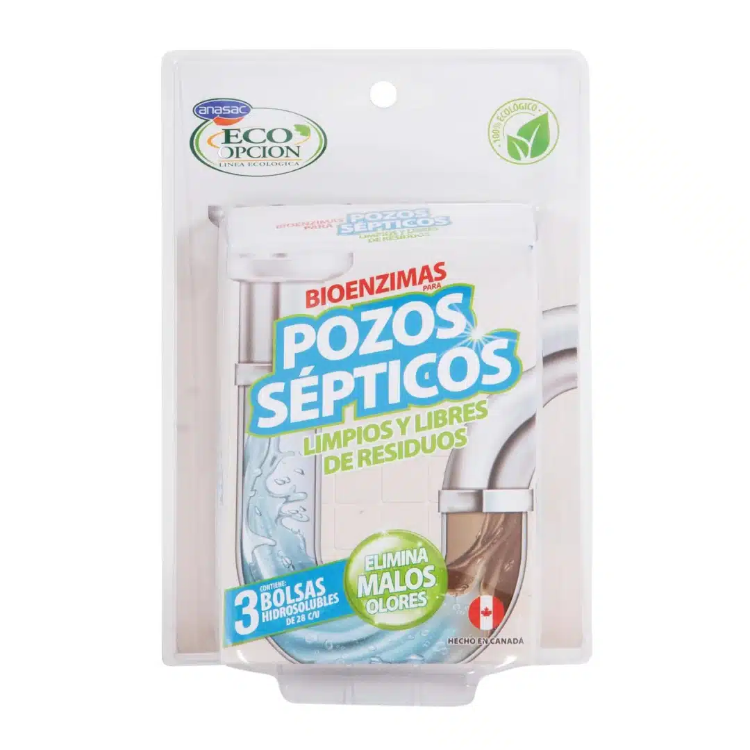 BIOENZIMAS POZOS SEPTICOS ECO ANASAC (3 BOLSITAS)