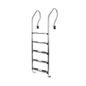 Escalera 5 Peldaños Acero Inox Vulcano