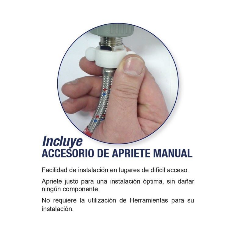 FLEXIBLE AGUA HI-HI 1/2″ 30 CMS HOFFENS - Imagen 3