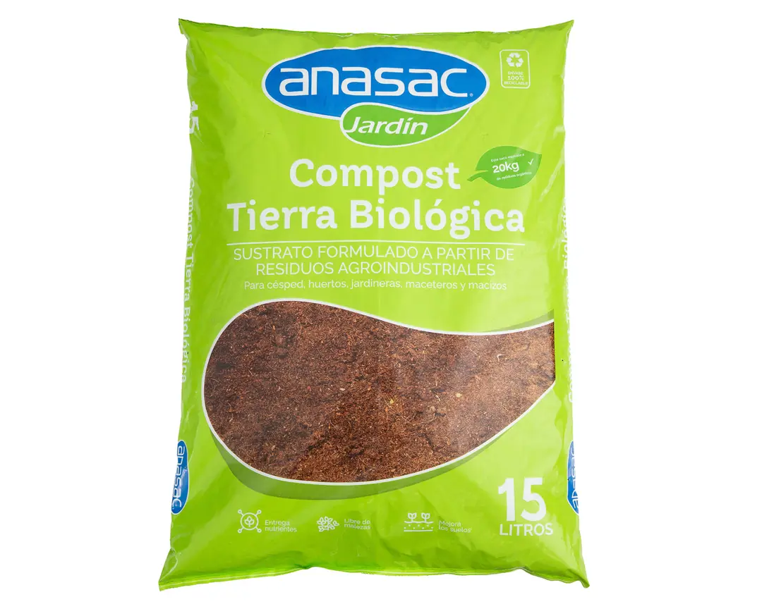 TIERRA BIOLOGICA COMPOST ANASAC (15 L)