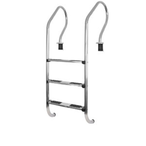 ESCALERA CONFORT 3 PELDAÑOS ACERO 107001 INOX AISI VULCANO