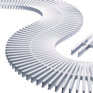 MÓDULO REJILLA TRANSVERSAL 11108 PARA CURVAS 22 MM X 245 MM ASTRALPOOL