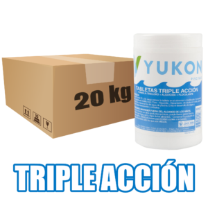 CLORO EN TABLETA TRIPLE ACCIÓN CAJA 20 KG