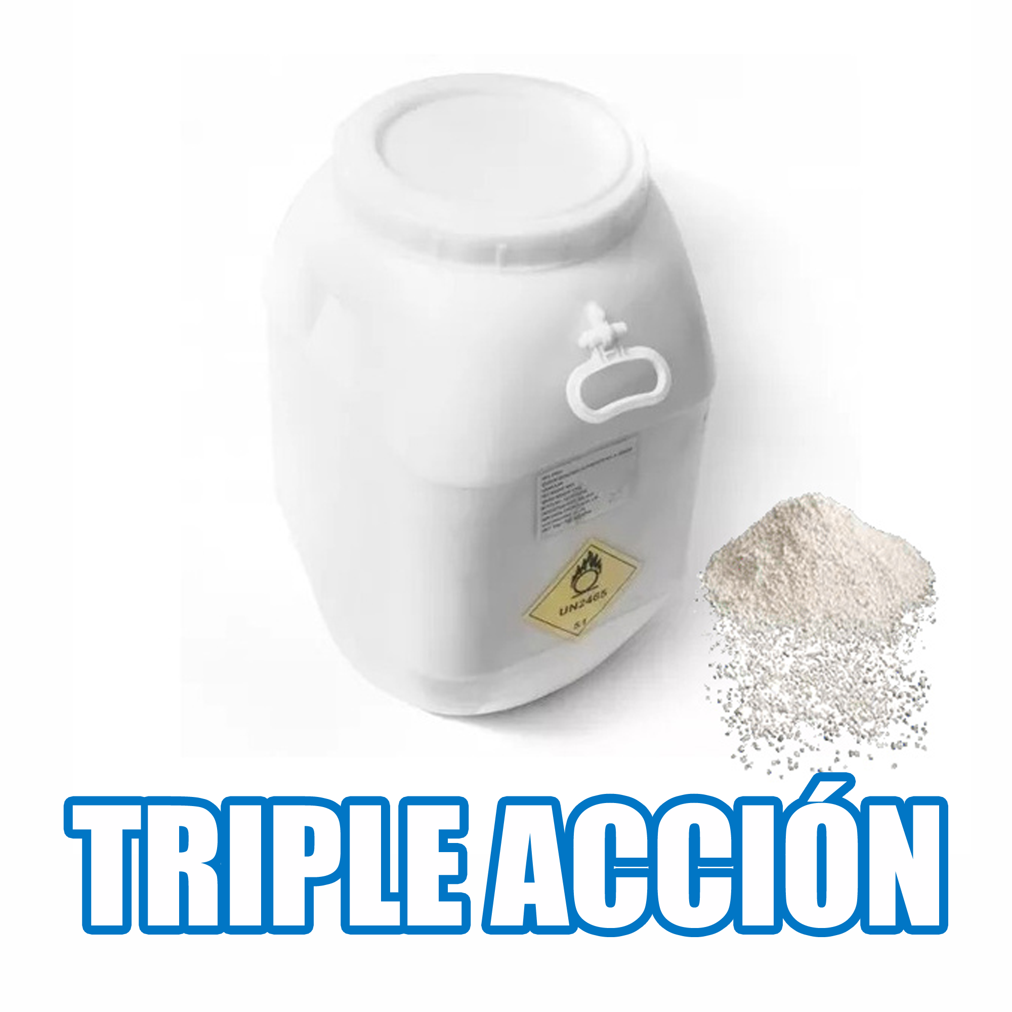 CLORO GRANULADO TRIPLE ACCIÓN 50 KILOS