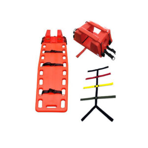 CAMILLA DE RESCATE INCLUYE INMOVILIZADOR DE CUELLO Y CORREAS DE SEGURIDAD