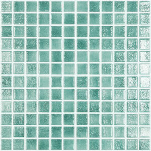 MOSAICO ANTIDESLIZANTE NIEBLA VERDE TURQUESA 516 25X25MM CAJA VIDREPUR