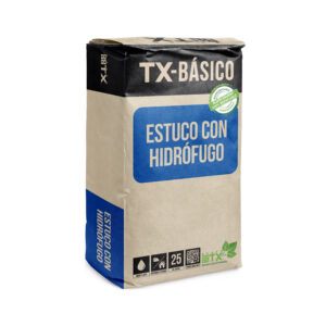 MORTERO ESTUCO EXTERIOR 25KG HIDROFUGO TRANSEX